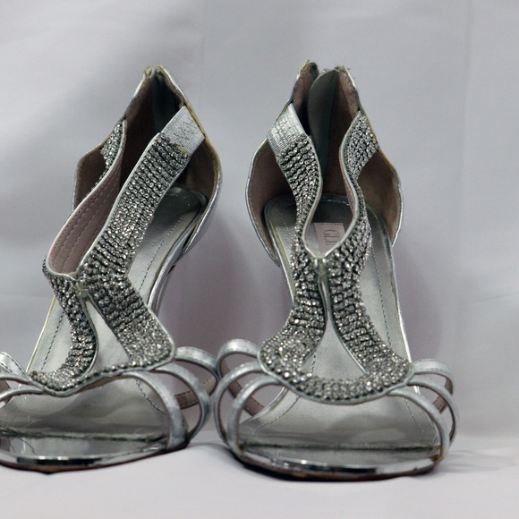 Glint Rhinestone Rows High Heel - Picture 2 of 6